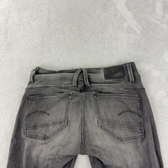 G Star RAW Lynn Mid Skinny Black Denim Jeans Women’s Size 26 x 32 US - Picture 4 of 16